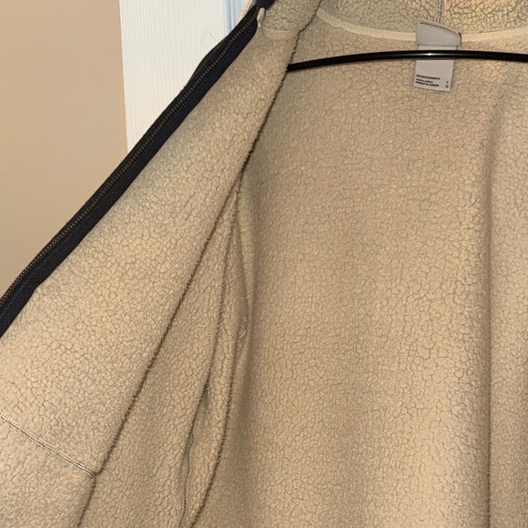 The North Face Men’s Campshire Full-Zip Sherpa Lined Hoodie – Charcoal Gray L - Picture 4 of 8